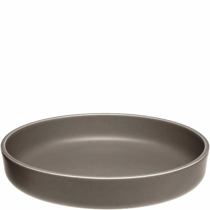 Leonardo Keramikteller Tief ROMA, Teller, Speiseteller, Pastateller, Keramik, Taupe, 20 cm, 027923