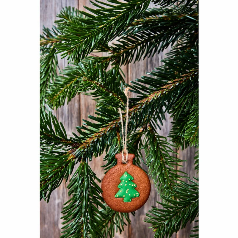 Birkmann Ausstechform Kugel Tannenbaum, Ausstecher, Plätzchenform, Keks, Plätzchen, Edelstahl, 6 cm, 189614