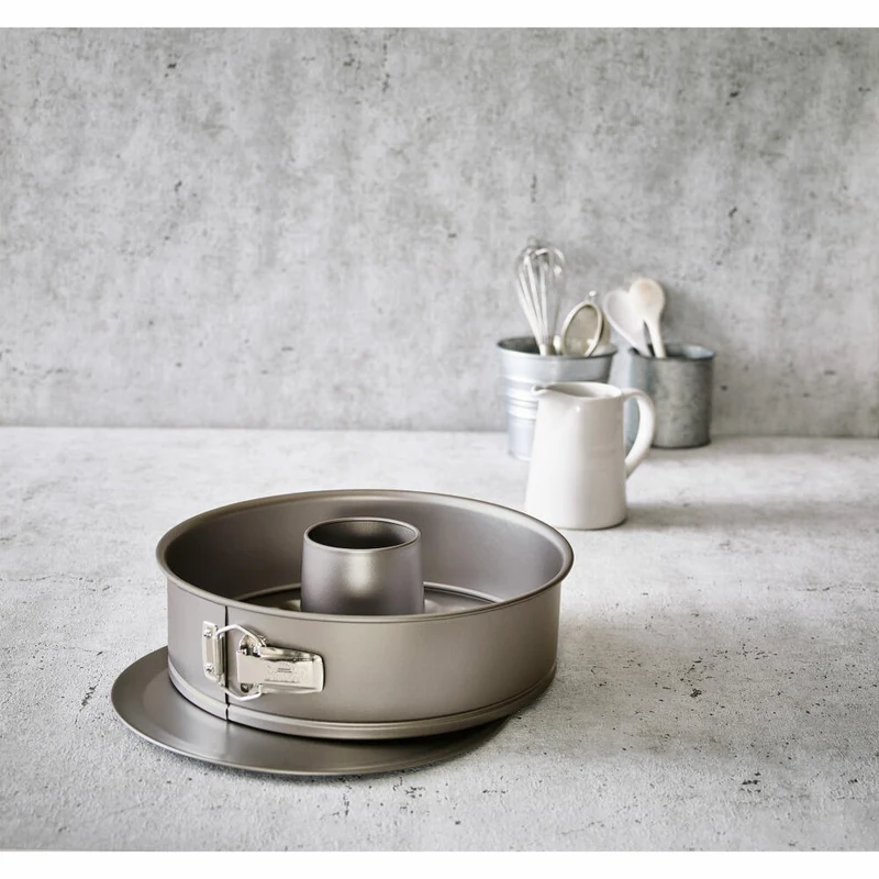 Birkmann Bakers Best Springform mit zwei Böden, Kuchenform, Backform, Kuchbackform, Karbonstahl, Ø 28 cm, 886063