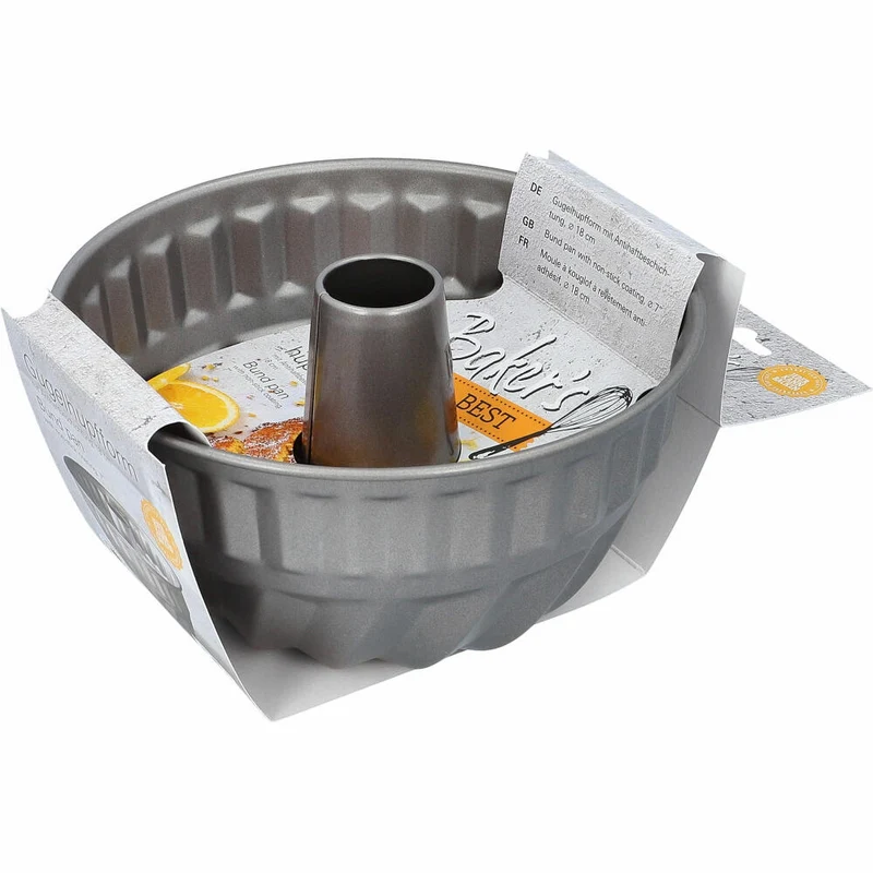 Birkmann Bakers Best Gugelhupfform, Kuchenform, Backform, Karbonstahl, Ø 18 cm, 886117