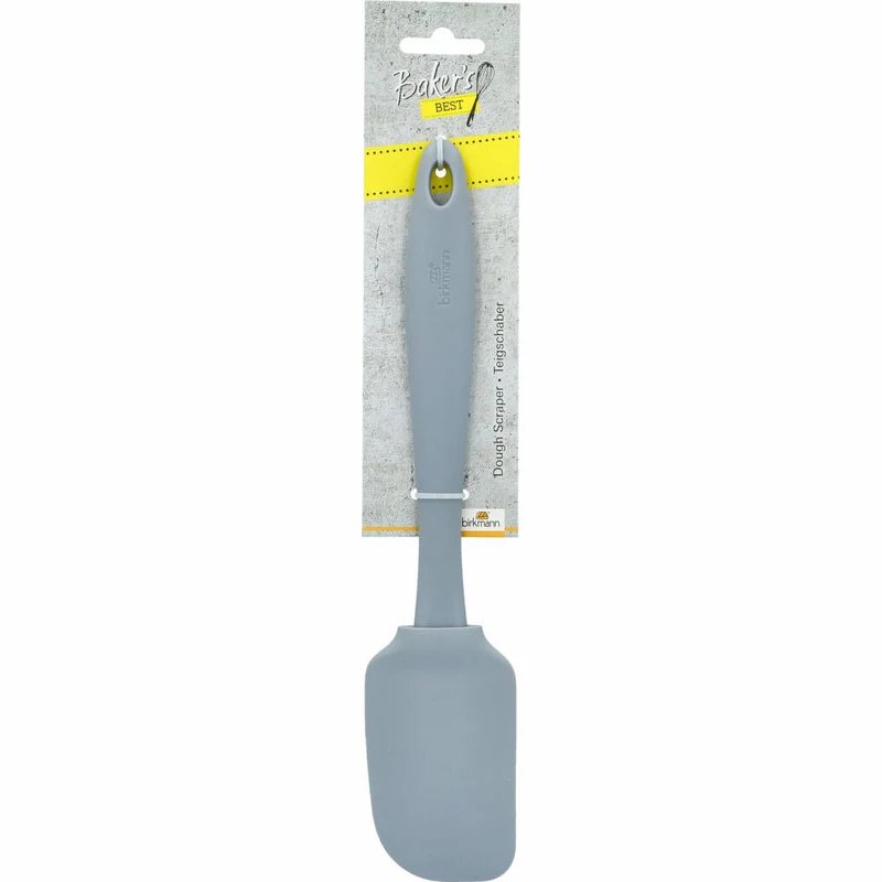 Birkmann Bakers Best Teigschaber, Küchenschaber, Teigspatel, Silikon / Kunststoff, Grau, 28 cm, 424364