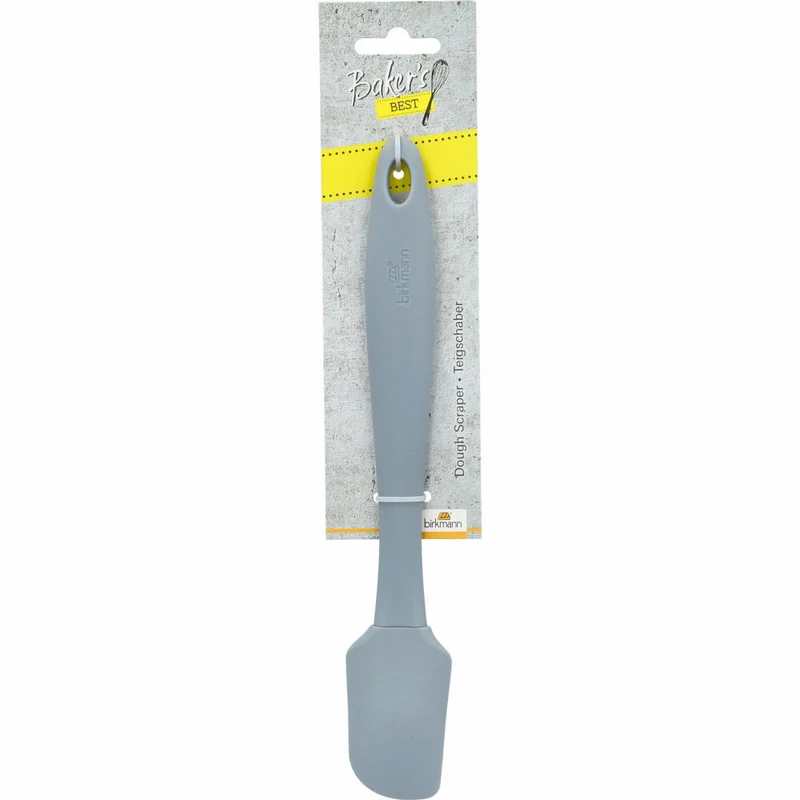 Birkmann Bakers Best Teigschaber Schmal, Küchenschaber, Teigspatel, Silikon / Kunststoff, Grau, 25 cm, 424371