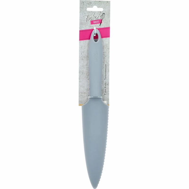 Birkmann Bakers Best Tortenmesser, Kuchenmesser, Torten Messer, Kunststoff, Grau, 31 cm, 424395