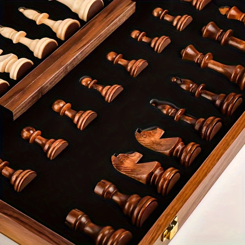 Jeu d'Échecs en Bois - Luxe, Compétitif
