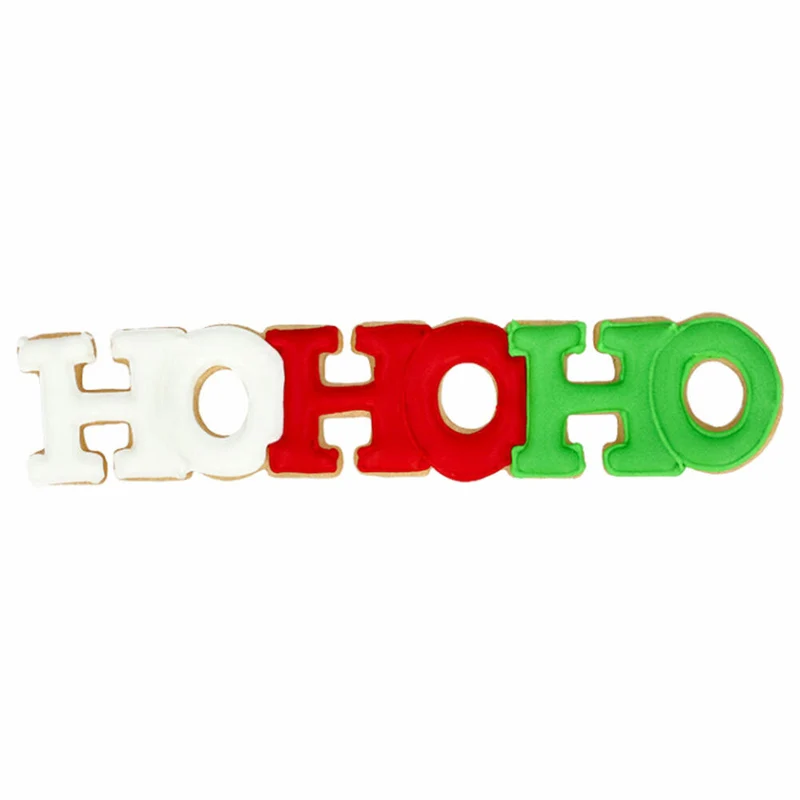 Birkmann Ausstechform Schriftzug HoHoHo, Ausstecher, Plätzchenform, Keks, Plätzchen, Edelstahl, 17.5 cm, 199248