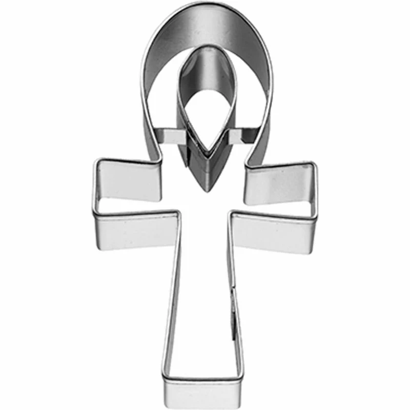 Birkmann Ausstechform Henkelkreuz, Ausstecher, Plätzchenform, Keks, Plätzchen, Edelstahl, 7 cm, 197978