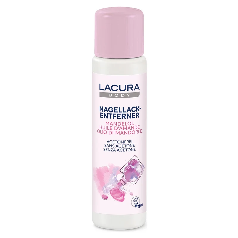Lacura Body Nagellack Entferner, mit Mandelöl, Acetonfrei, 200ml, neu&ovp