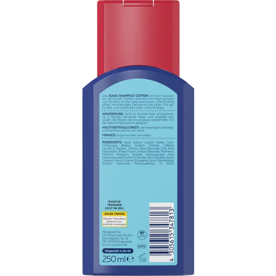ISANA Coffein Shampoo, 250ml, neu