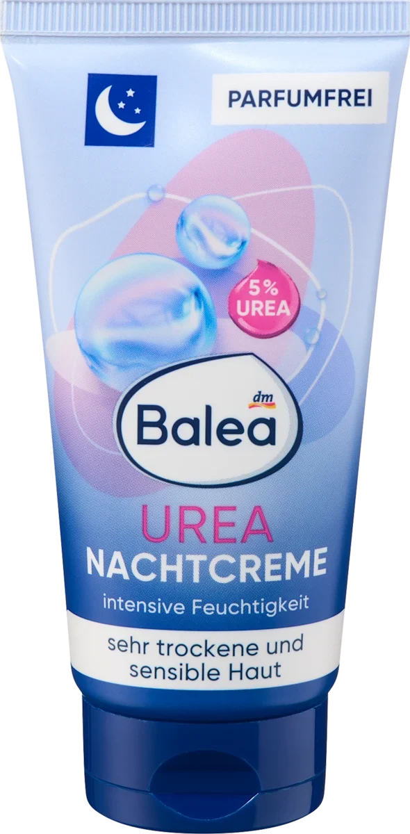Balea Nachtcreme Urea, für sehr trockene und sensible Haut, 50 ml