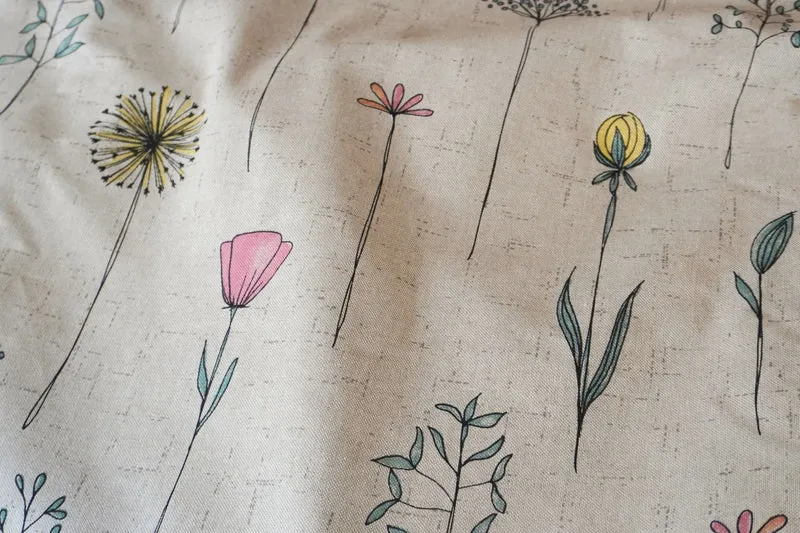 Blumen Tischdecke, Tischläufer - Blumenfeld für den Tisch