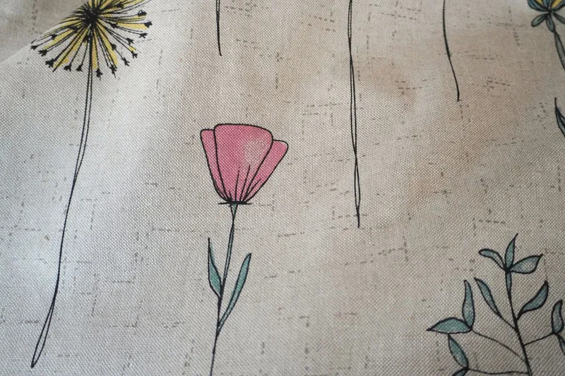 Blumen Tischdecke, Tischläufer - Blumenfeld für den Tisch