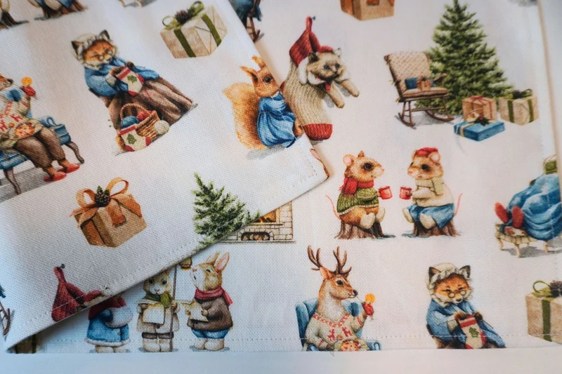 Platzmatte, Tischset, zwei Seiten Oeko-Tex, märchenhafte Tiermotive