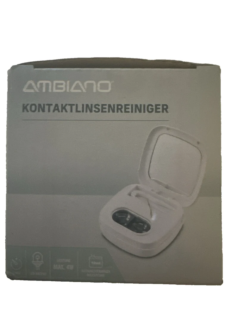 AMBIANO Kontaktlinsenreiniger mit Akku, Ultraschall- Reinigung, neu&ovp