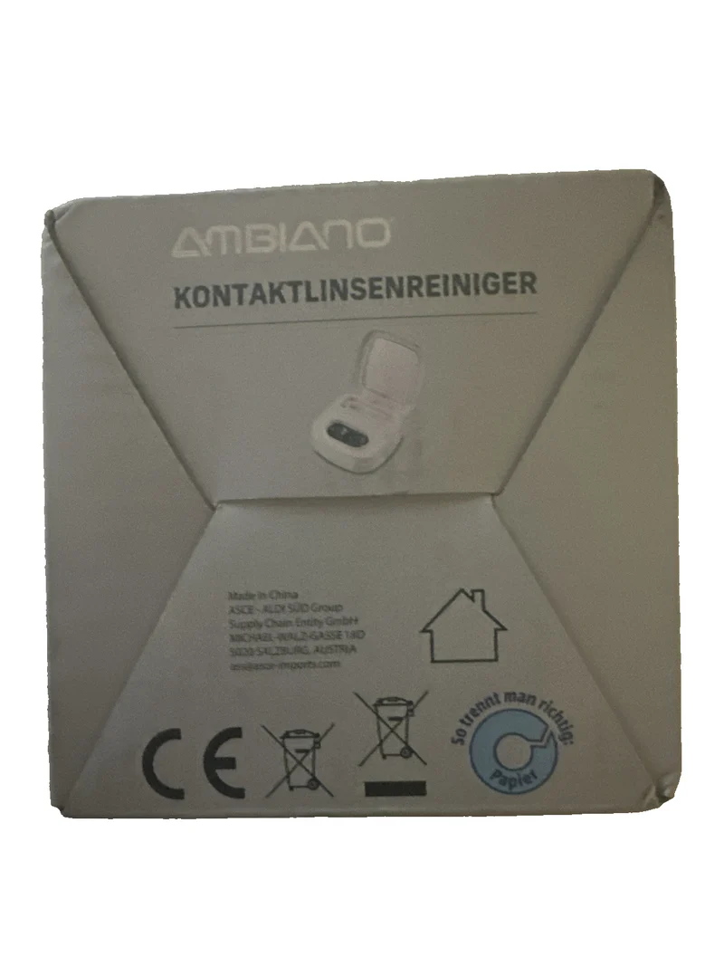 AMBIANO Kontaktlinsenreiniger mit Akku, Ultraschall- Reinigung, neu&ovp