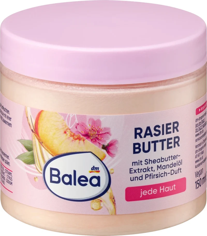 Balea Rasierbutter Pfirsich, 150 ml, neu&ovp