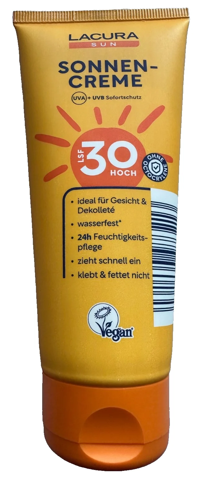 Lacura Sun Sonnencreme, für Gesicht & Dekolleté , LSF30, UVA+UVB, 100ml, neu&ovp