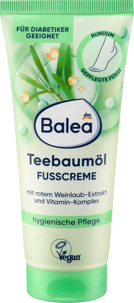 Balea Fußcreme Teebaumöl, 100 ml, neu&ovp