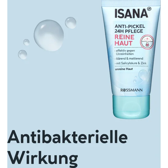 ISANA Reine Haut Anti-Pickel 24h Feuchtigkeitspflege, 50 ml, neu&ovp