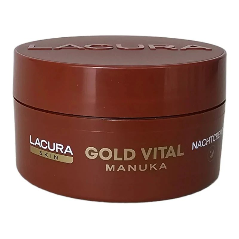 Lacura Gold Vital mit Manuka Honig, Nachtcreme, Anti-Hauterschlaffung, 50ml, Neu