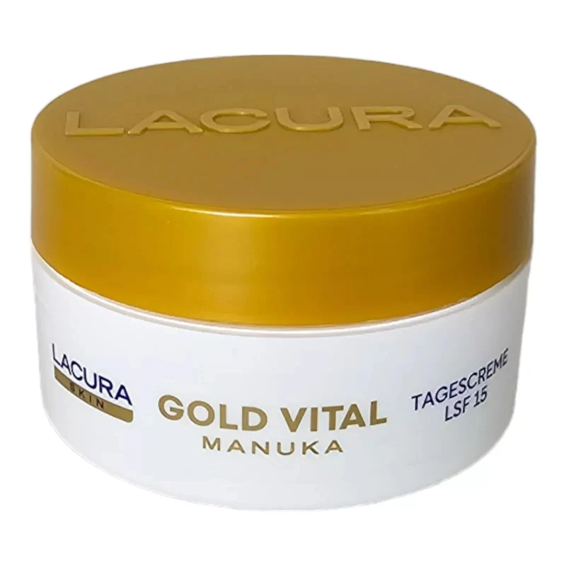 Lacura Gold Vital Tagescreme, Manuka Honig-Extrakt, sehr Reife Haut, LSF15, 50ml