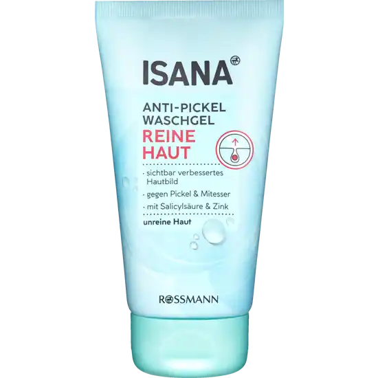 Isana Reine Haut Anti-Pickel Waschgel, intensive Tiefenreinigung, mit Salicylsäure und Zink, 150 ml