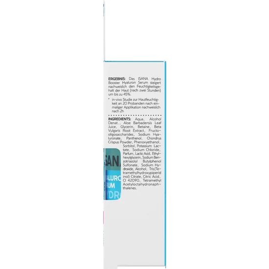 ISANA Hydro Booster Hyaluron-Serum, für feuchtigkeitsarme Haut, mit Hyaluron & Pro-Vitamin B5, 30 ml