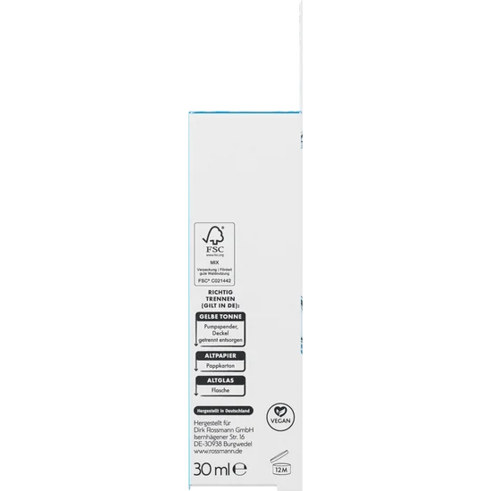 ISANA Hydro Booster Hyaluron-Serum, für feuchtigkeitsarme Haut, mit Hyaluron & Pro-Vitamin B5, 30 ml