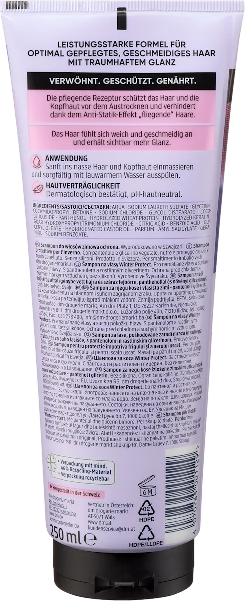 Balea PROFESSIONAL Shampoo Winter Portect, 250 ml, neu&ovp