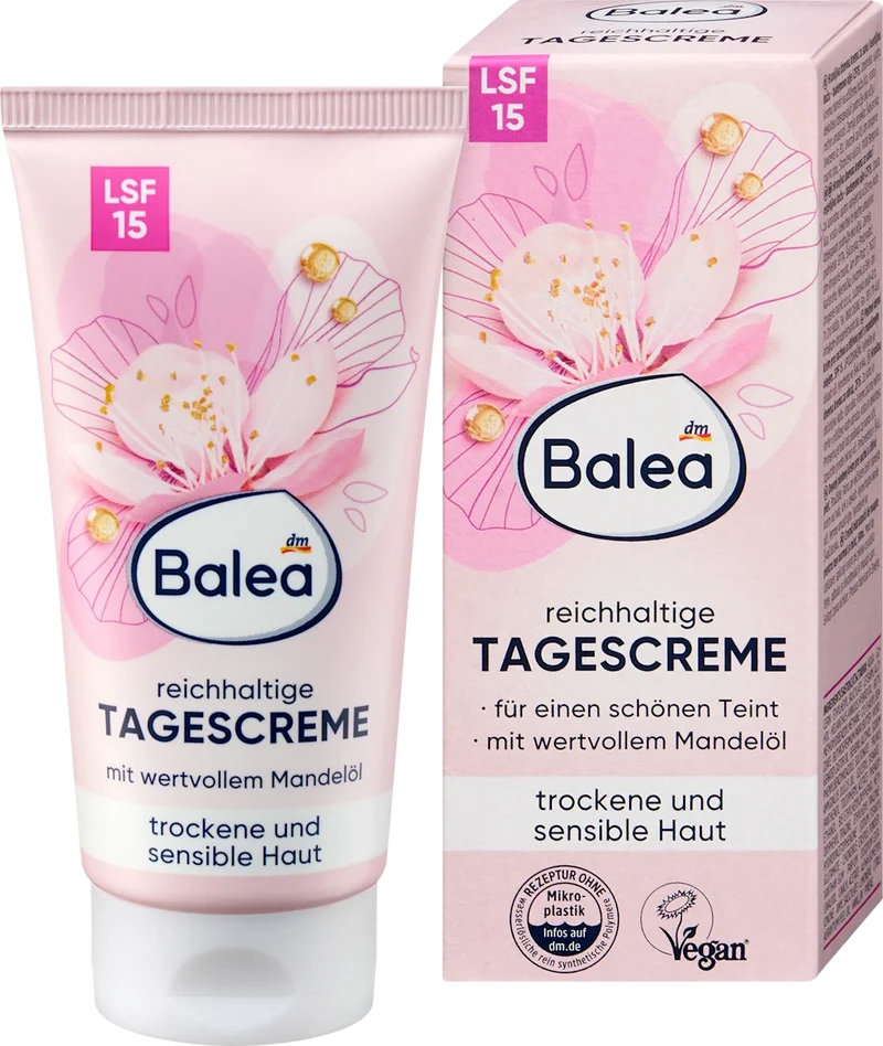 Balea Gesichtscreme reichhaltig LSF 15, 50 ml, neu&ovp