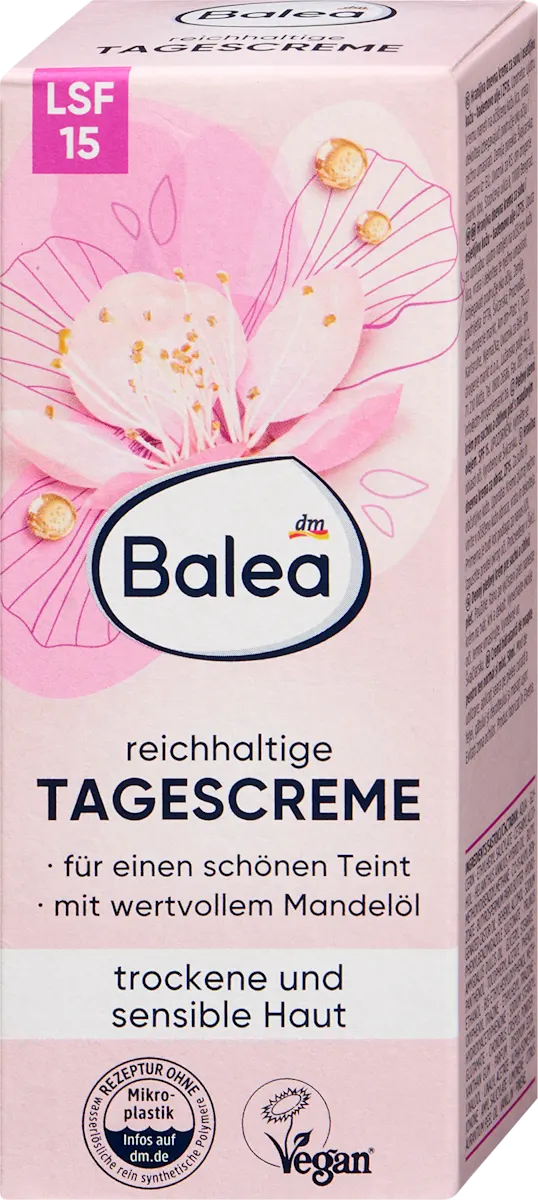 Balea Gesichtscreme reichhaltig LSF 15, 50 ml, neu&ovp