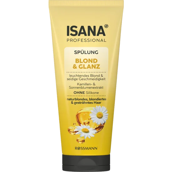 Isana Haarpflegeset Blond & Glanz, 250ml Shampoo + 200 ml Spülung, neu&ovp