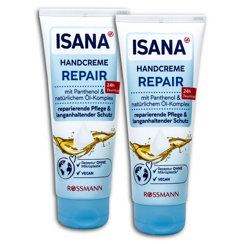 ISANA Handcreme Repair, 2er Set, 2 x 100 ml