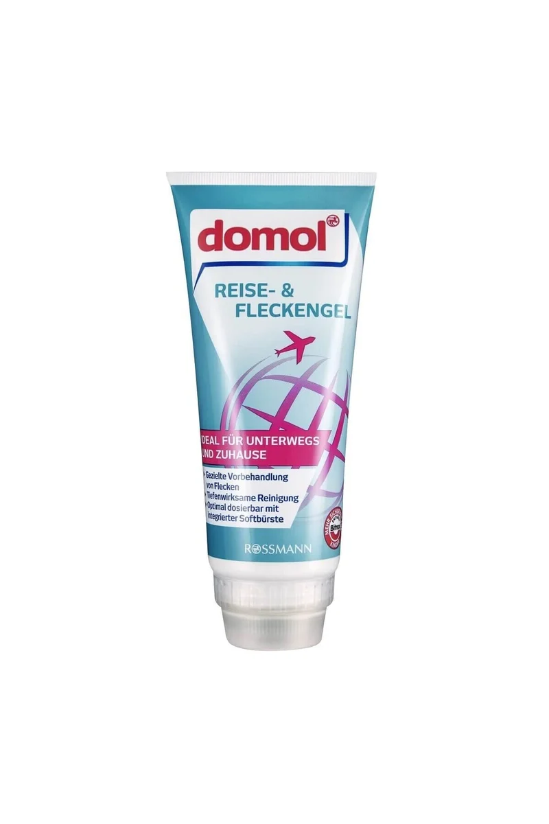 Fleckenstift - Reise- & Fleckengel - Gezielte Vorbehandlung von Flecken für unterwegs und zuhause - optimal dosierbar mit integrierter Softbürste - 200 ml