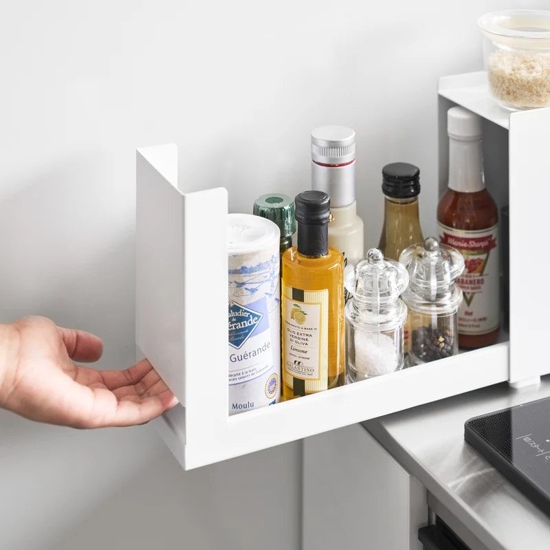 Compact Sliding Seasoning Rack