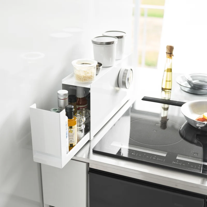 Compact Sliding Seasoning Rack