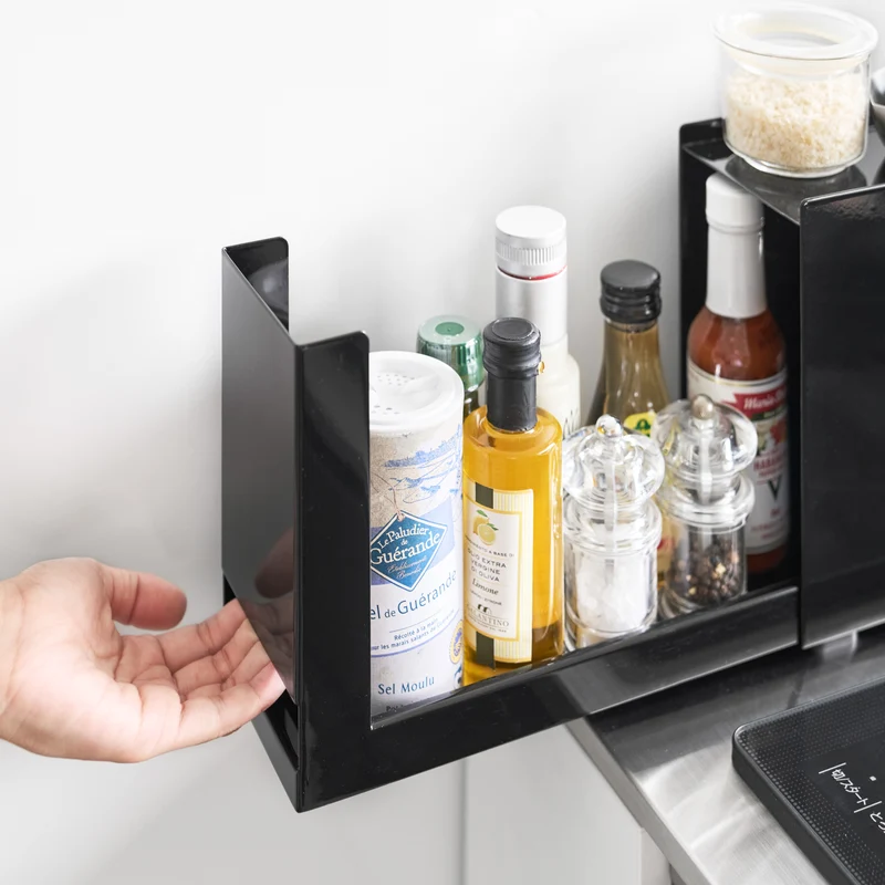 Compact Sliding Seasoning Rack