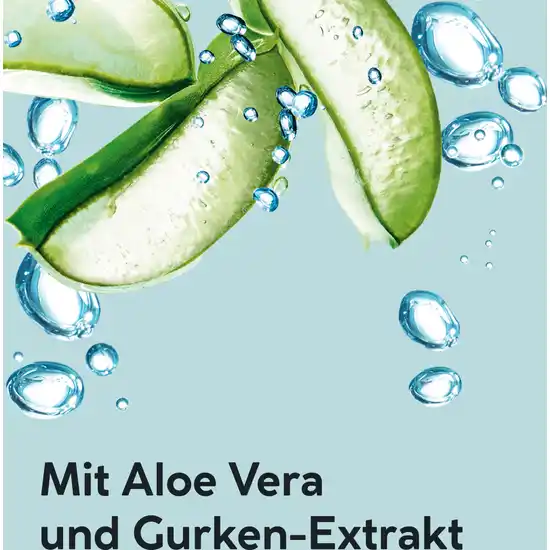 ISANA Clean + Care milder Reinigungsschaum - jeder Hauttyp, feuchtigkeitsspendend, Aloe Vera & Gurken-Extrakt - 150 ml