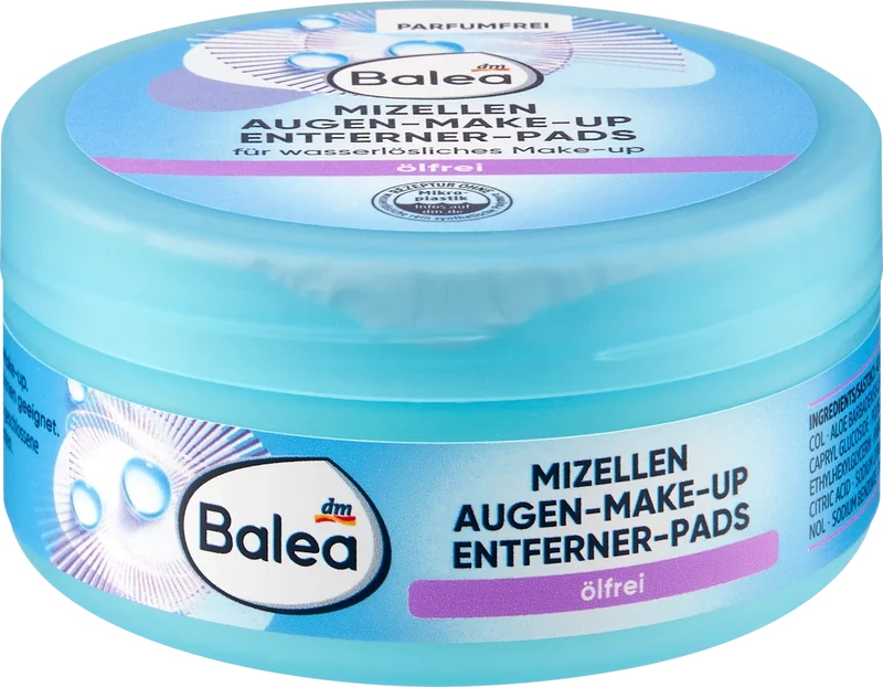 Balea Augen Make-up Entfernerpads, ölfrei, 3x50 St. (3er Pack), neu&ovp