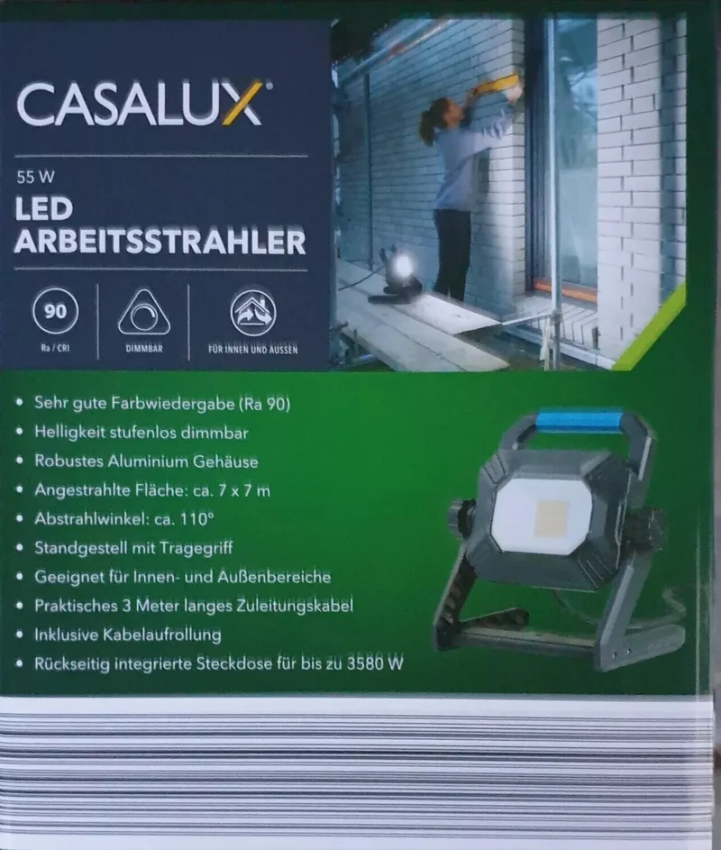 Casalux 55 Watt LED Arbeitsstrahler, neu&ovp