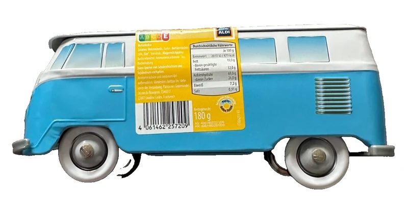 Volkswagen VW T1 Bus Bulli Collection Keks-/Aufbewahrungsdose aus Metall, neu