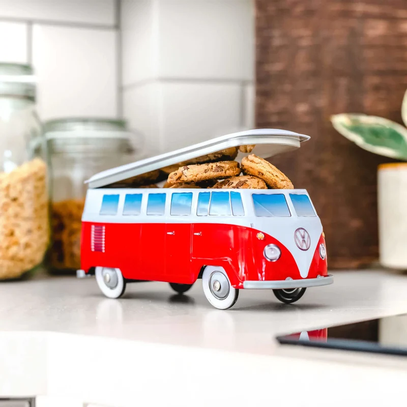 Volkswagen VW T1 Bus Bulli Collection Keks-/Aufbewahrungsdose aus Metall, neu