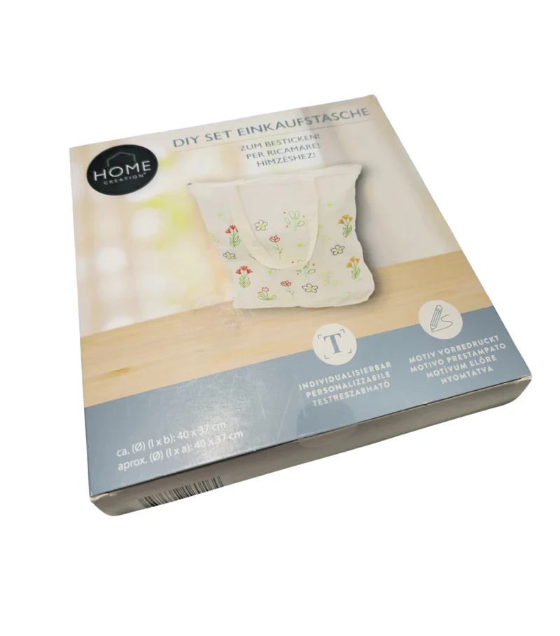 HOME CREATION DIY Set Shopping Bag Einkaufstasche, zum selber besticken, neu&ovp