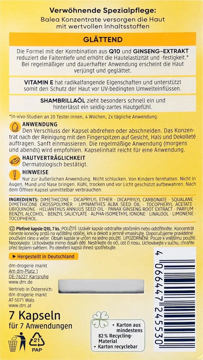 Balea Konzentrat Q10 Anti-Falten, 7 Stück, neu&ovp