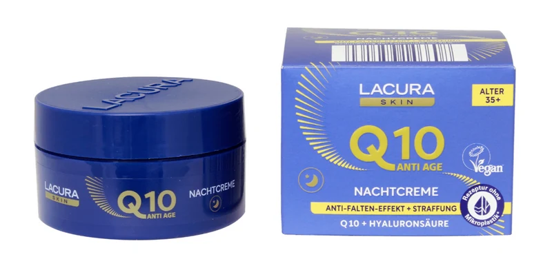 Lacura Skin Q10 Anti Age Nachtcreme, Alter 35+, Gesicht, Hals, neu&ovp