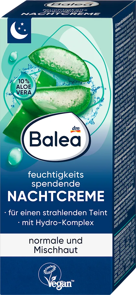 Balea Nachtcreme feuchtigkeitsspendend, normale und Mischhaut, 50 ml, neu&ovp
