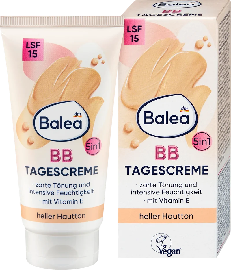 Balea Tagescreme BB Creme Heller Hautton LSF 15, 50 ml, neu&ovp