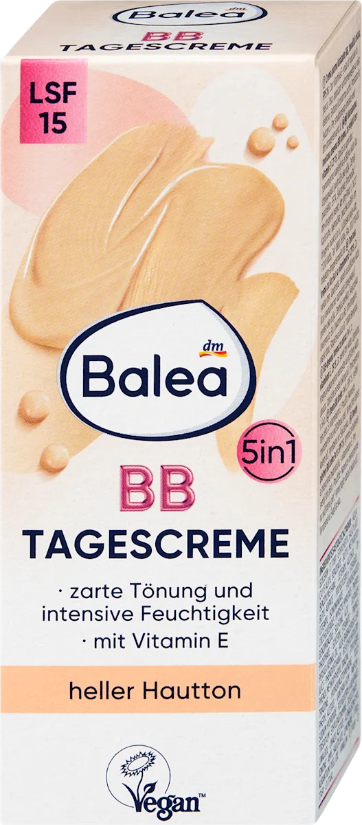 Balea Tagescreme BB Creme Heller Hautton LSF 15, 50 ml, neu&ovp