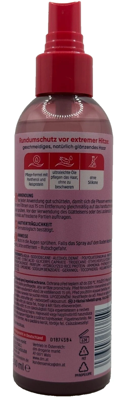 BALEA Hitzeschutzspray, 2-Phasen, 200 ml