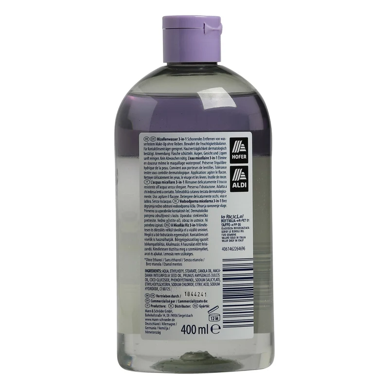 Lacura Skin Mizellenwasser 3in1 mit Macadamianussöl, 1x400 ml, neu&ovp