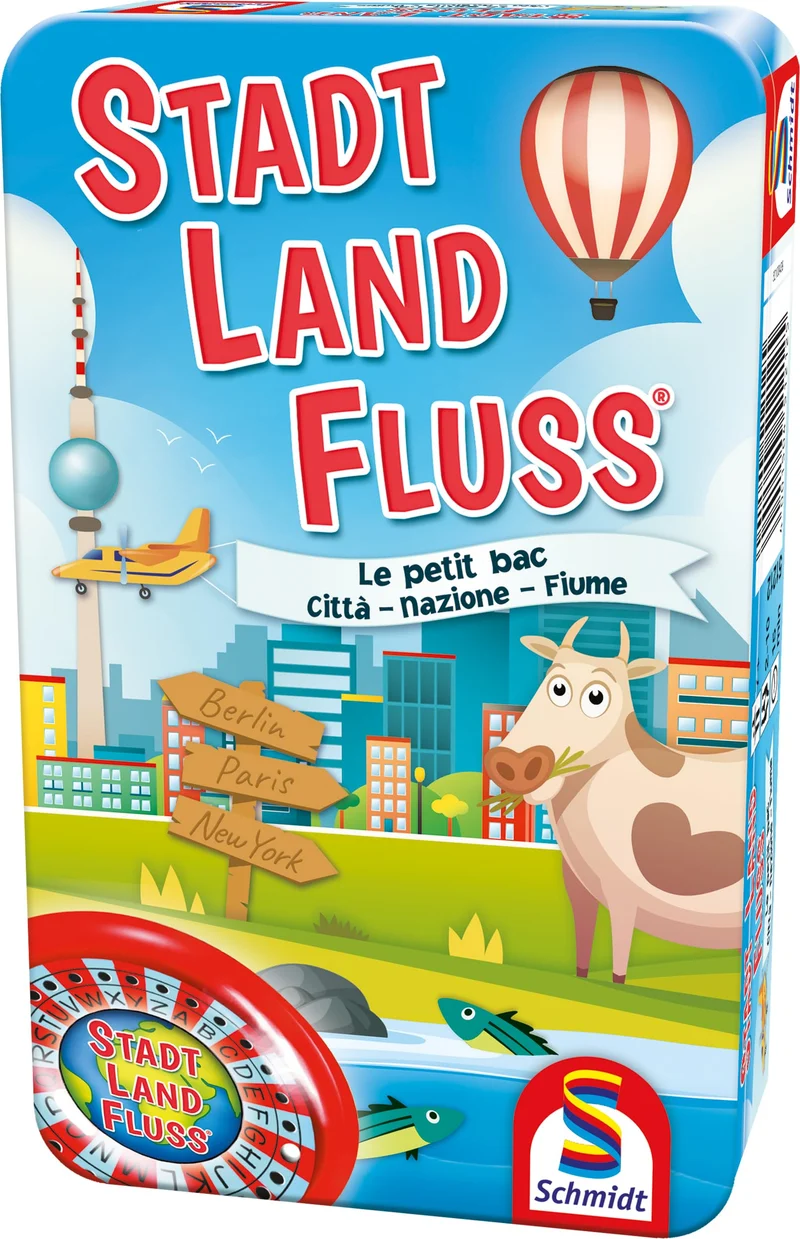 Schmidt Spiele 51212 Stadt, Land Fluss, Reisespiel
